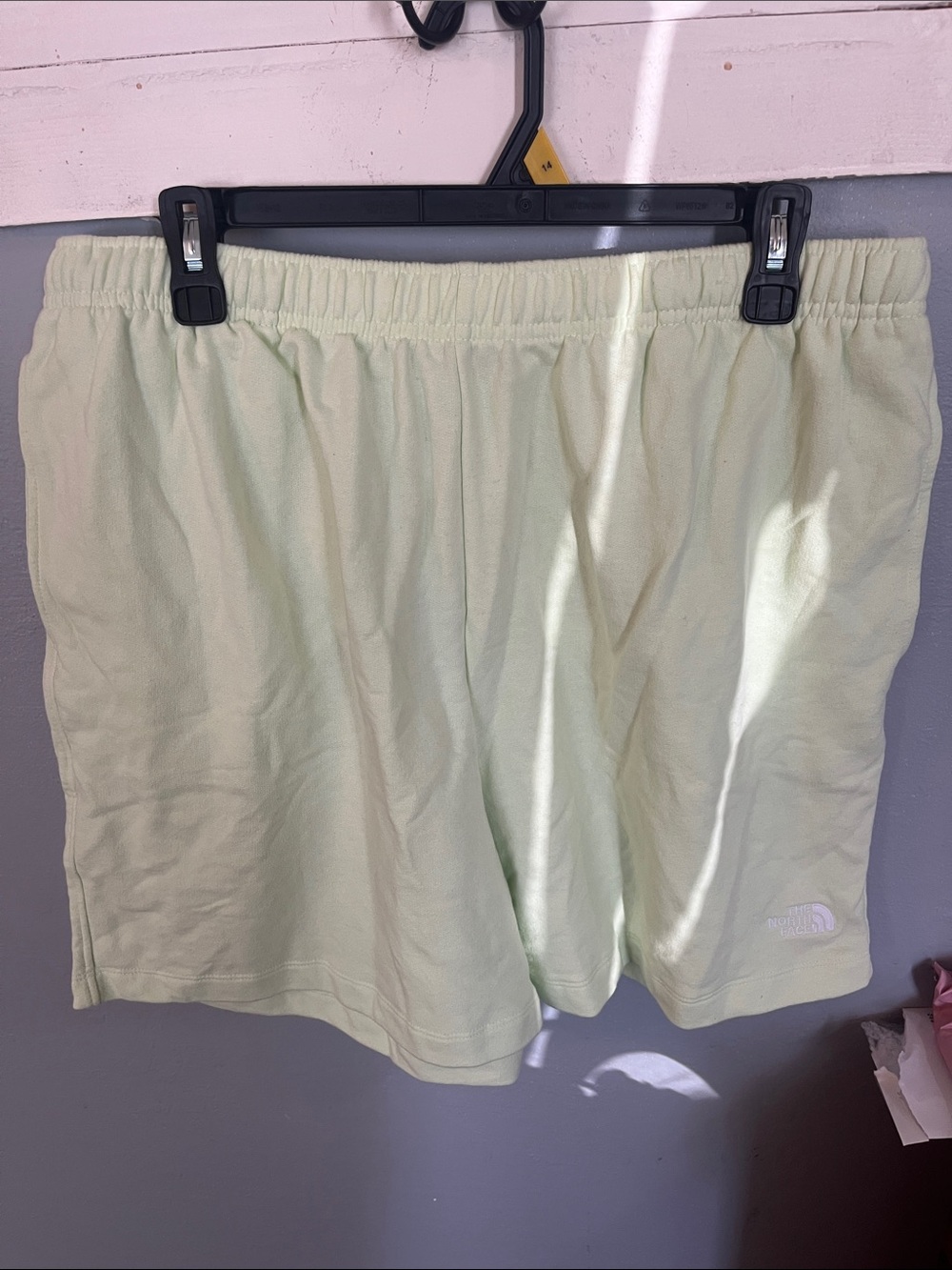 The North Face Lime Cream Logo Fleece Shorts